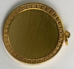 Medaille Figuren gold mit Öse